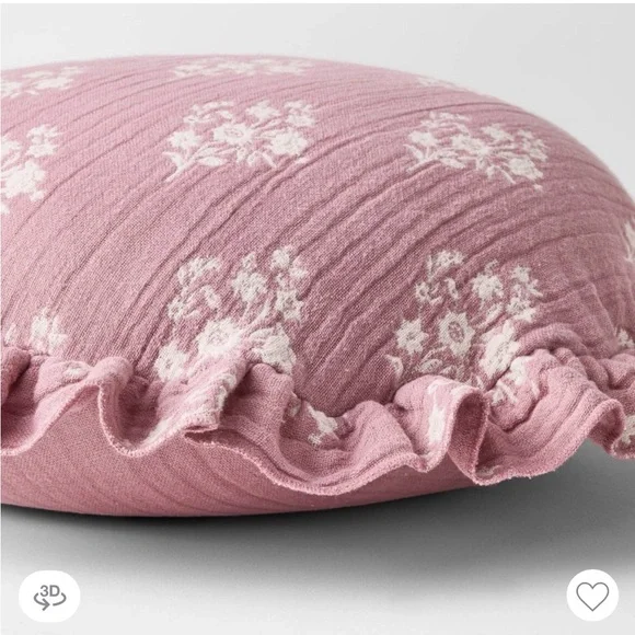 Studio McGee Bundle Purple/Cream Jaquard Throw Blanket & Pillow